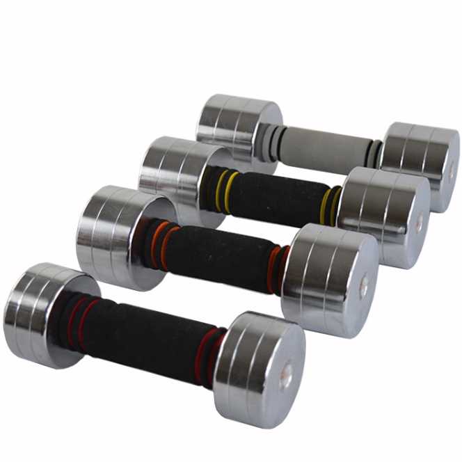 Electroplating Steel Fixed Dumbbells